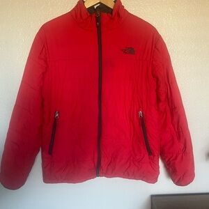 The North Face Men's Vibrant Red Puffer Jacket